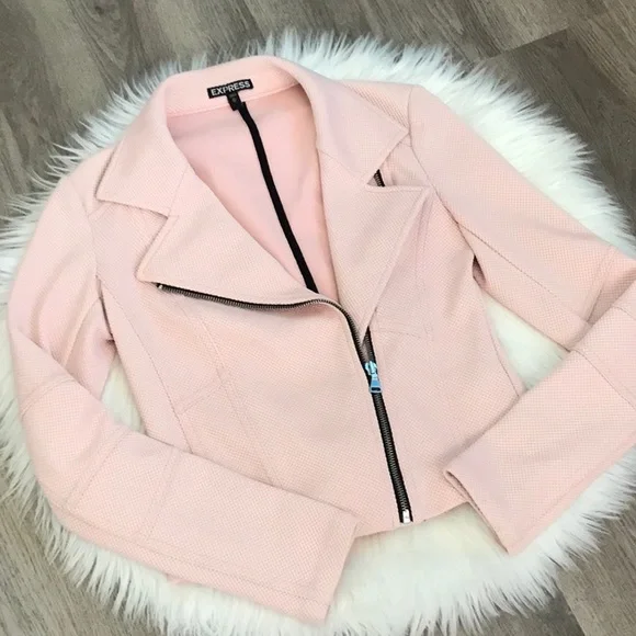 Express Moto Pink Jacket - Picture 1 of 13